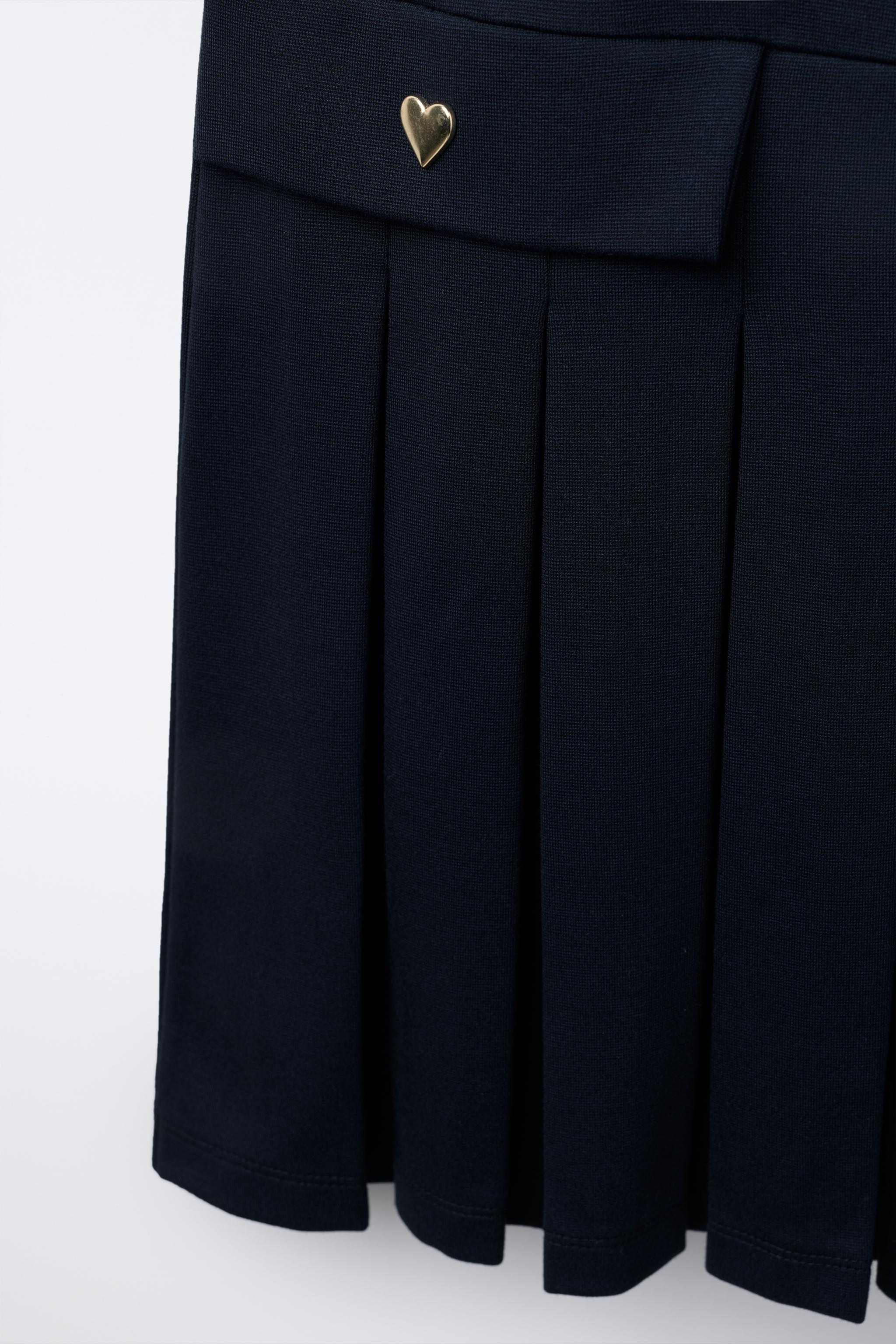 PLEATED PINAFORE DRESS